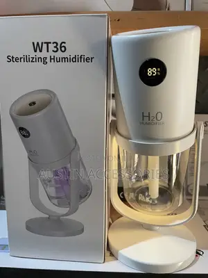 Wt36 Sterilizing Humidifier - 320ml, Uv-C, 360° Rotation, Led Display