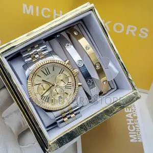 Micheal Kors Luxury Female Wristwatch/Bracelet Sets