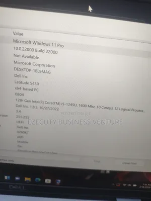 Laptop Dell Latitude 5430 8GB Intel Core i5 SSD 256GB