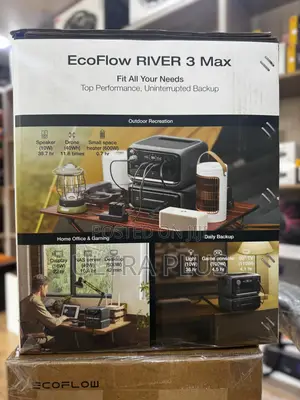 Ecoflow River 3 Max 1200w Portable Power Station With Extra Battery
