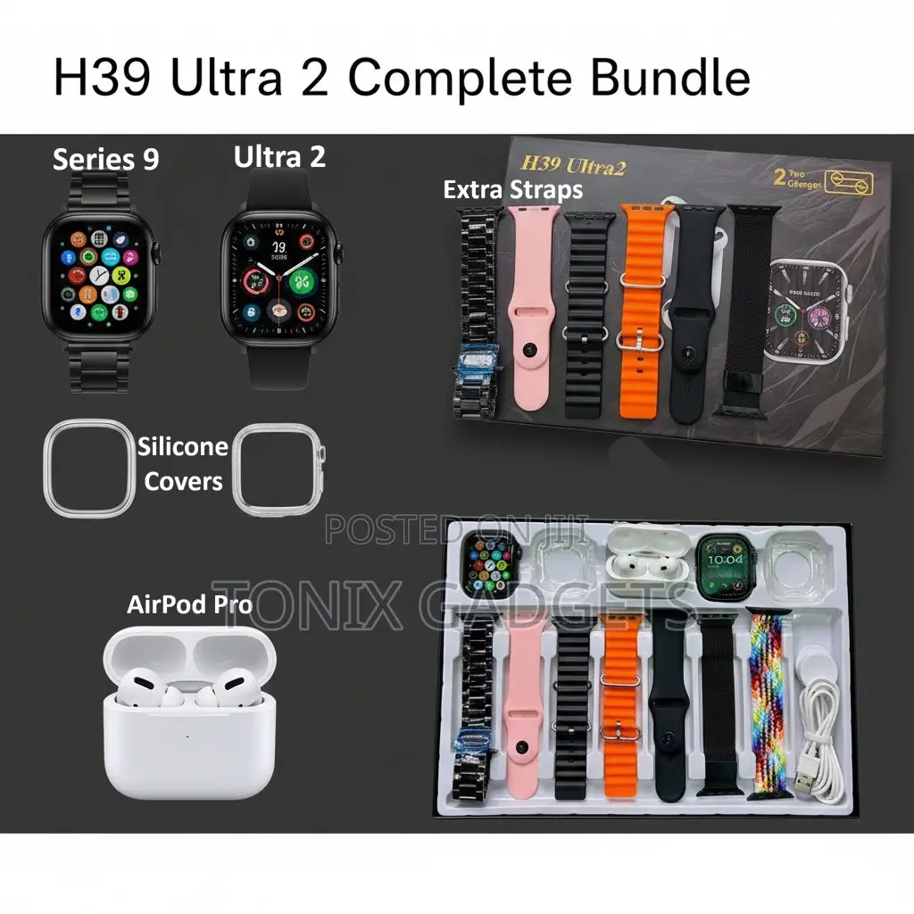 H39 Ultra 2 Smartwatch Bundle (Dual Watch Edition)