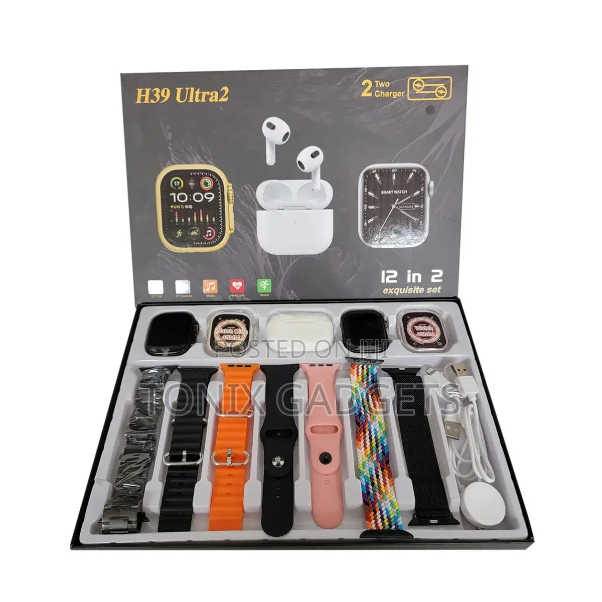 H39 Ultra 2 Smartwatch Bundle (Dual Watch Edition)