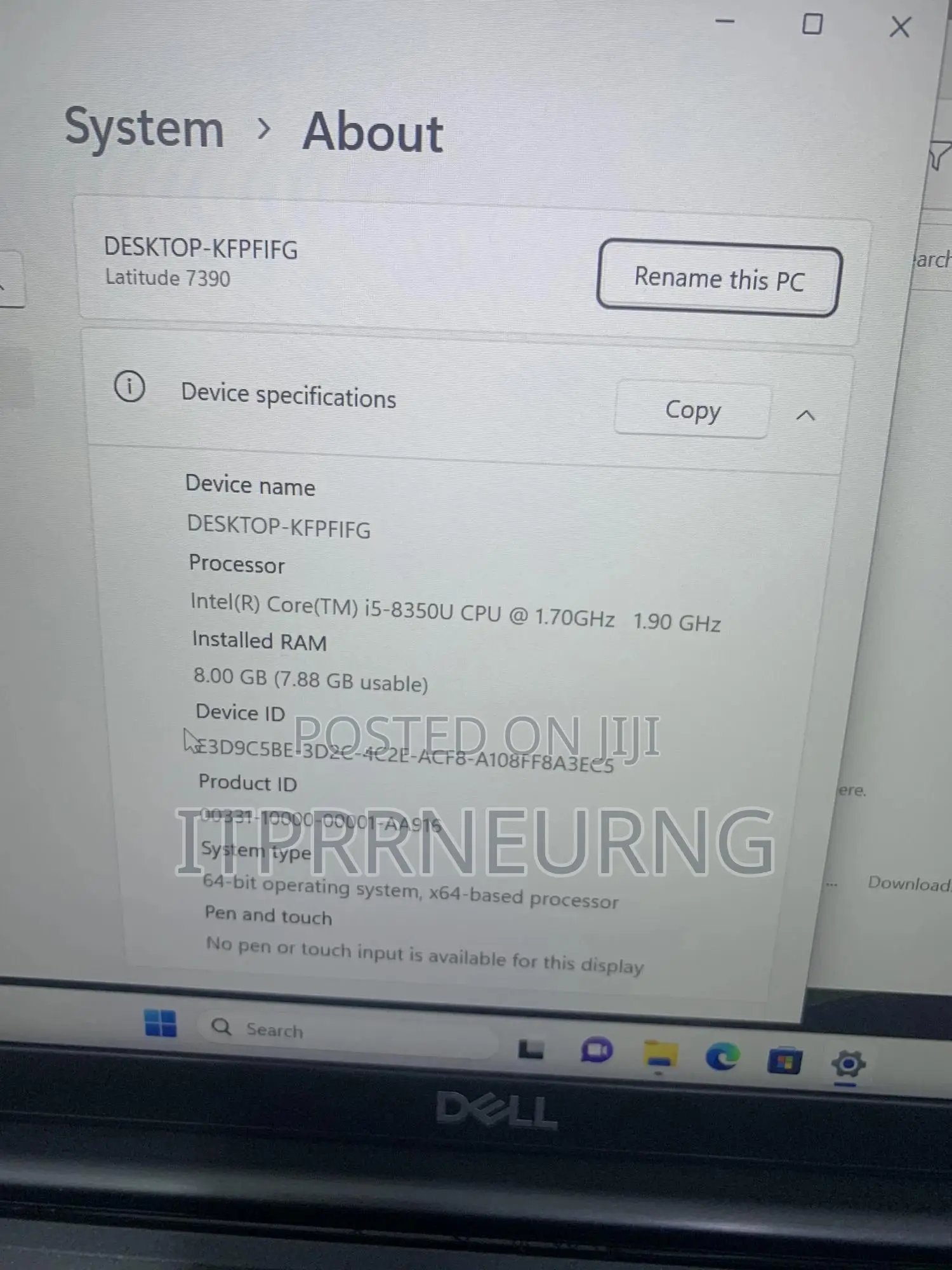 Laptop Dell Latitude 7390 8GB Intel Core i5 SSD 256GB
