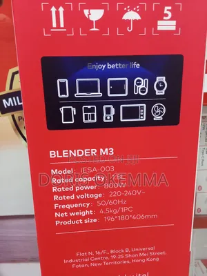 Itel Multi-Function Blender M3 (Iesa-003) 800w Max Power 6-Leaf Blade