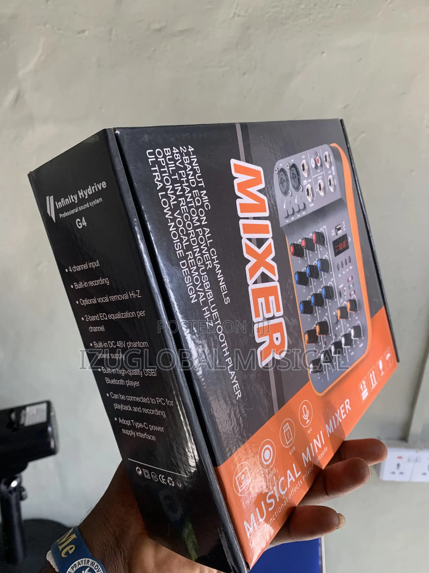 Infinity Hydrive G4 4 Channel Input Built-in Recording Mixer Console