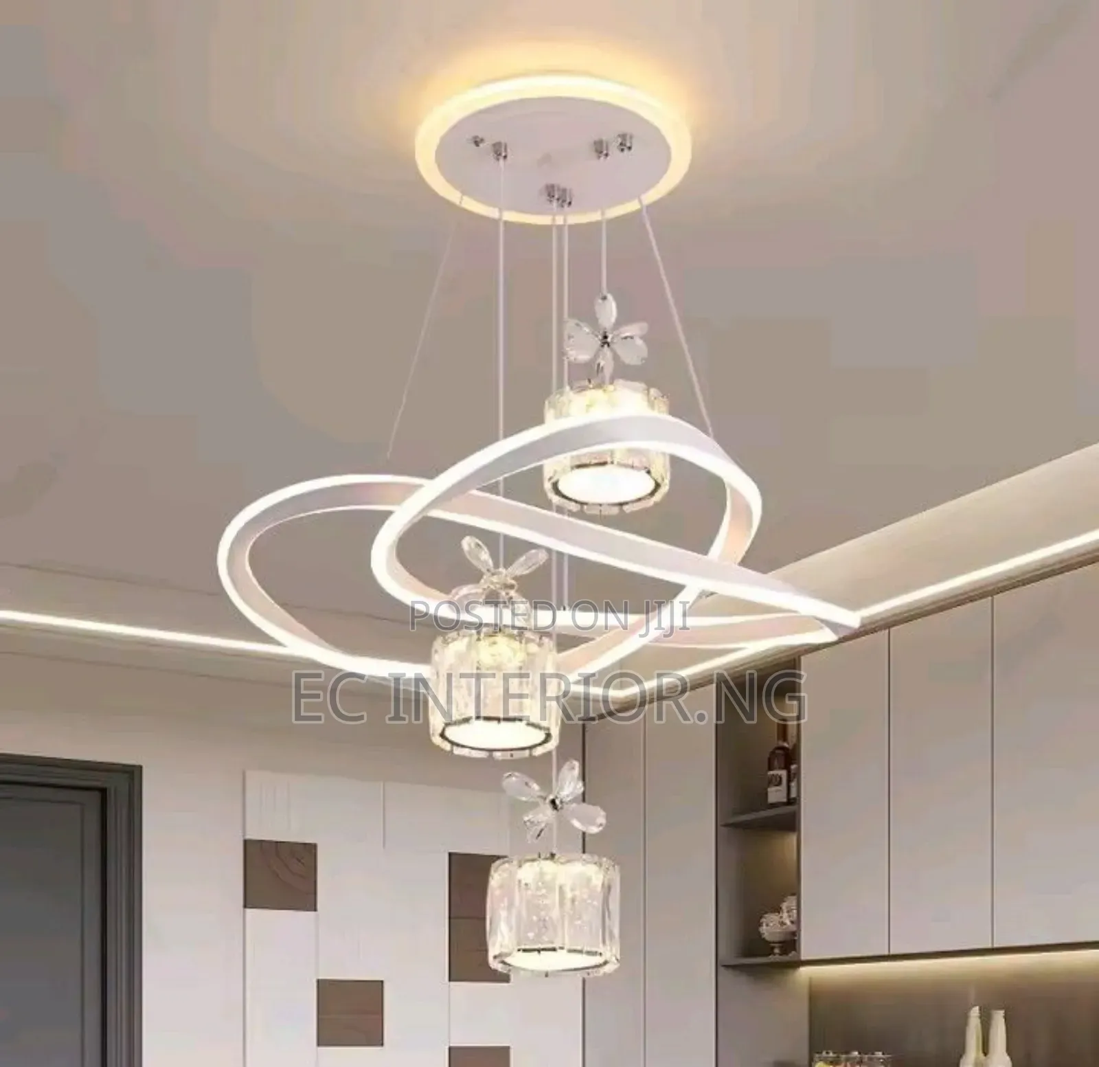 Led Light Luxury Pendant Light, Simple Modern Bedroom