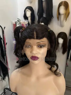 T Frontal Wig,Human Hair Blend.