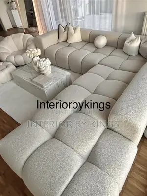 L-Shaped Custom Made Bubble Sofa +Center Table Can Be Made in Colors