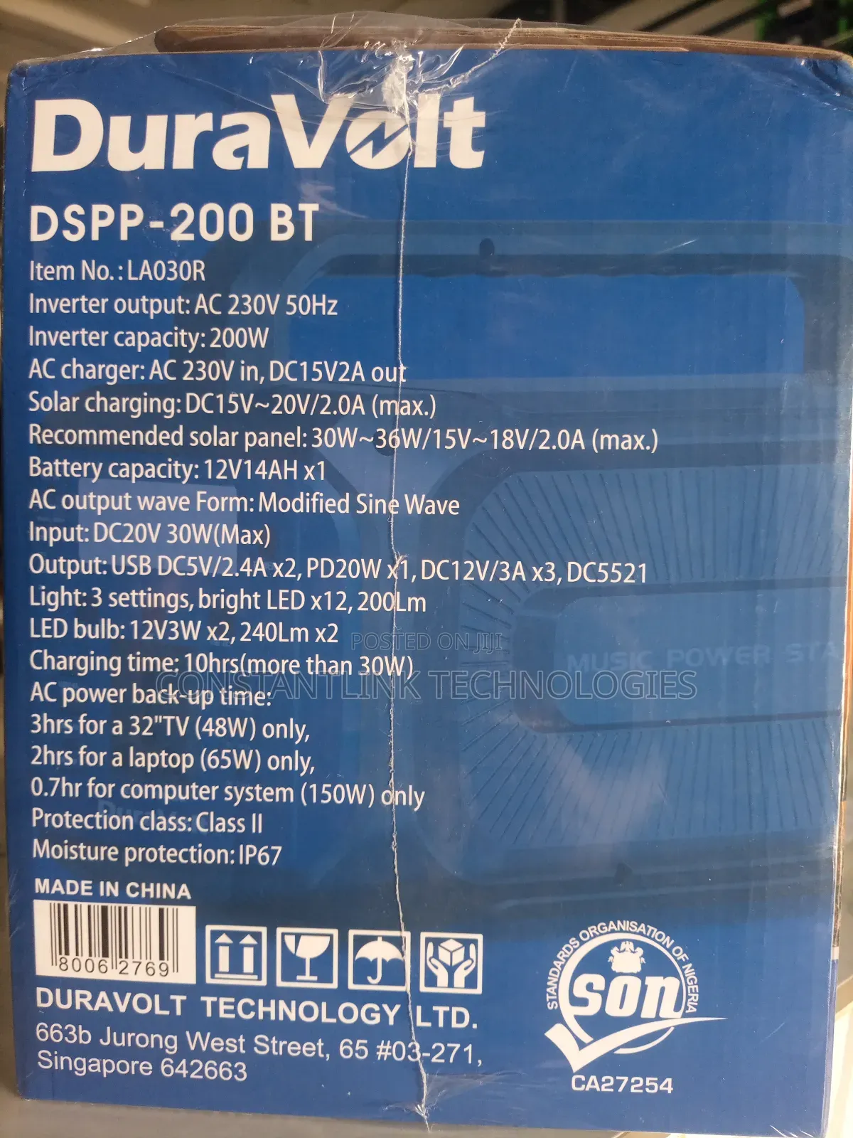 Duravolt Solar Power Portable DSPP-200