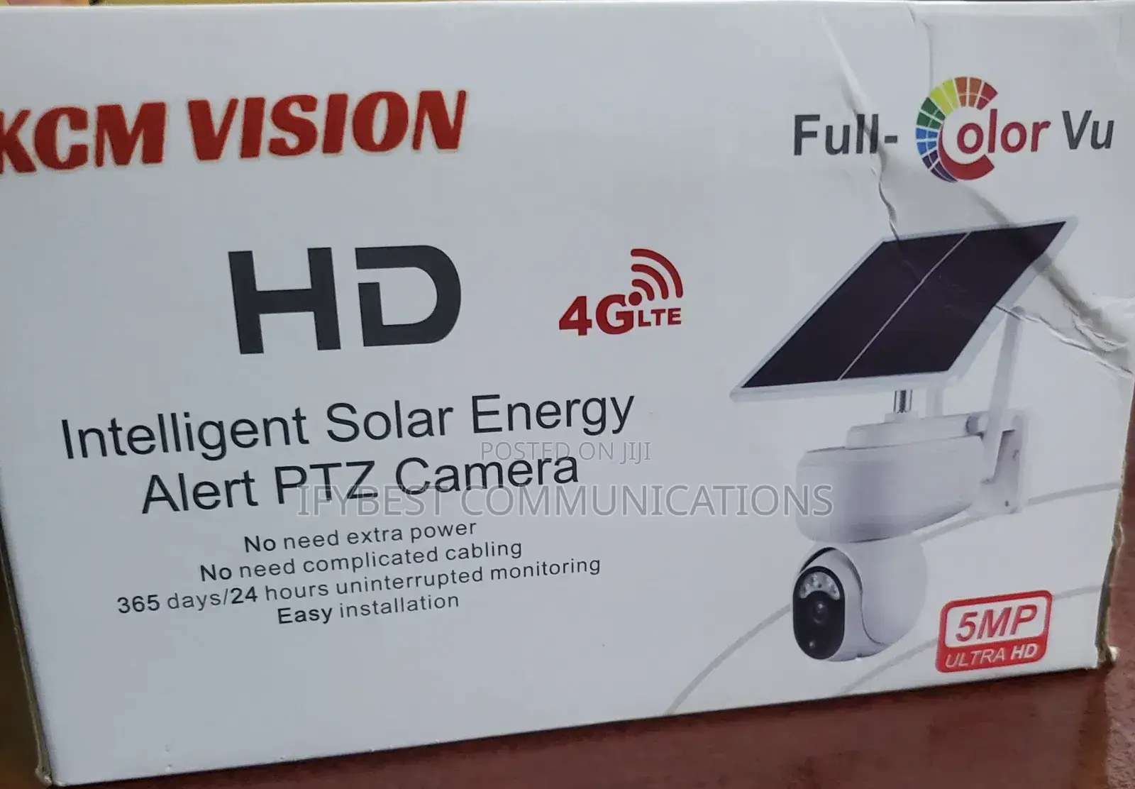 KCM Vision Intelligent Solar Energy Alert PTZ Camera.