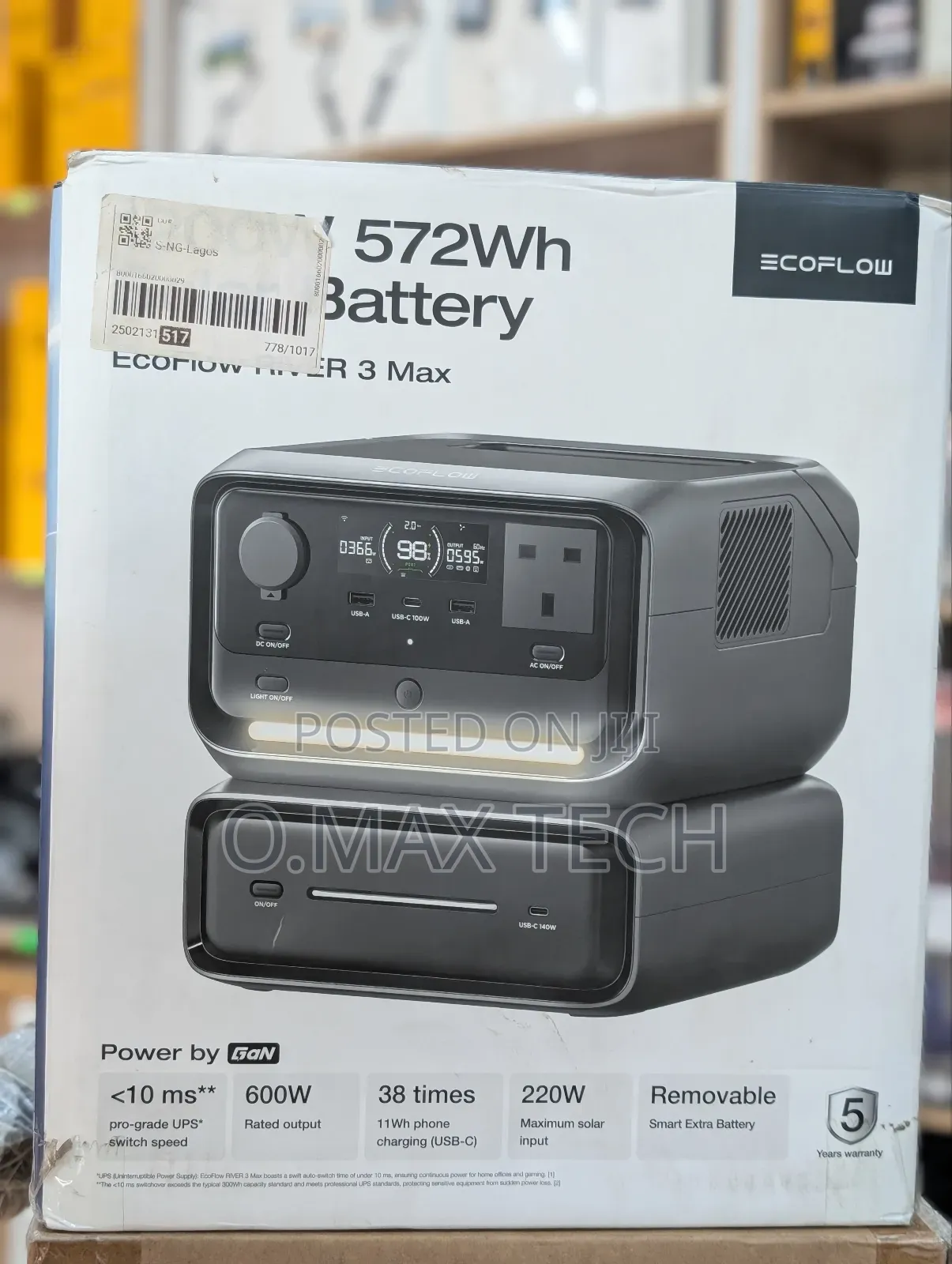 Ecoflow River 3 Max (River 3 Plus&Eb300) Portable Power Station