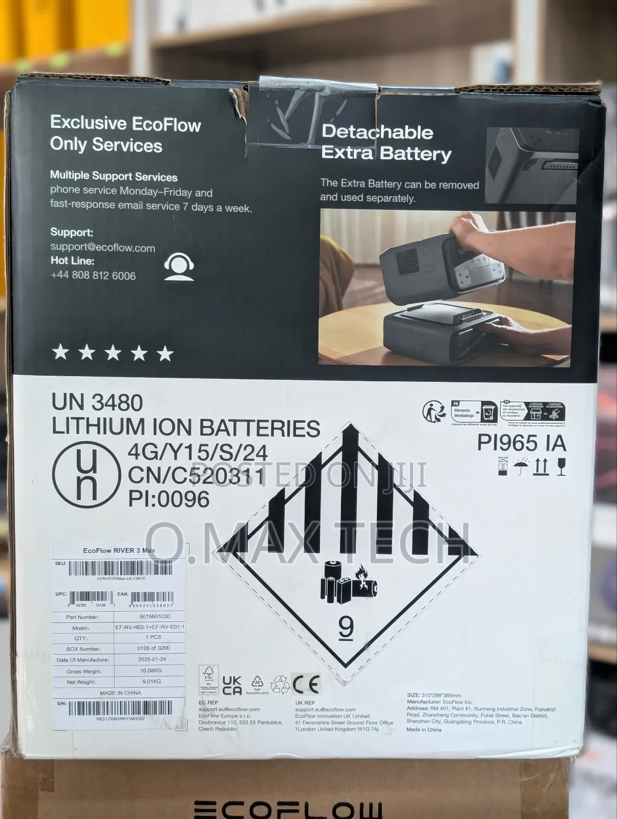 Ecoflow River 3 Max (River 3 Plus&Eb300) Portable Power Station don ...