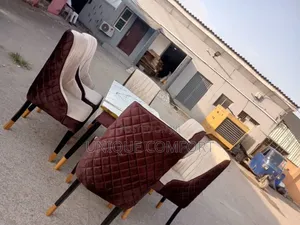 Brand New Top Quality 6 Seaters Luxury Faux Marble Dinning Set