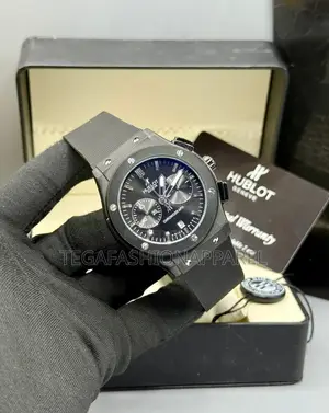 Hublot Active Chronographs Leather Wristwatch