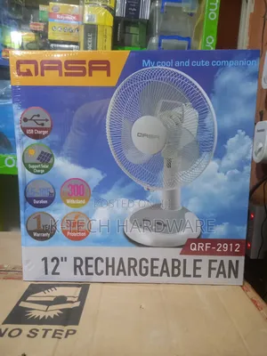 26w/12 Inches Qasa Qrf-2912 Rechargeable Table Fan
