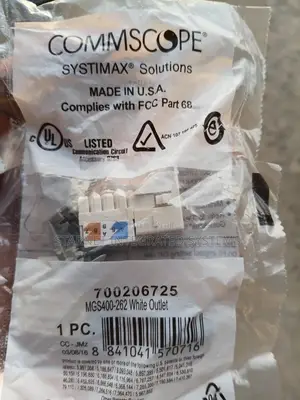 Systemax Commscope Network Keystone Jack