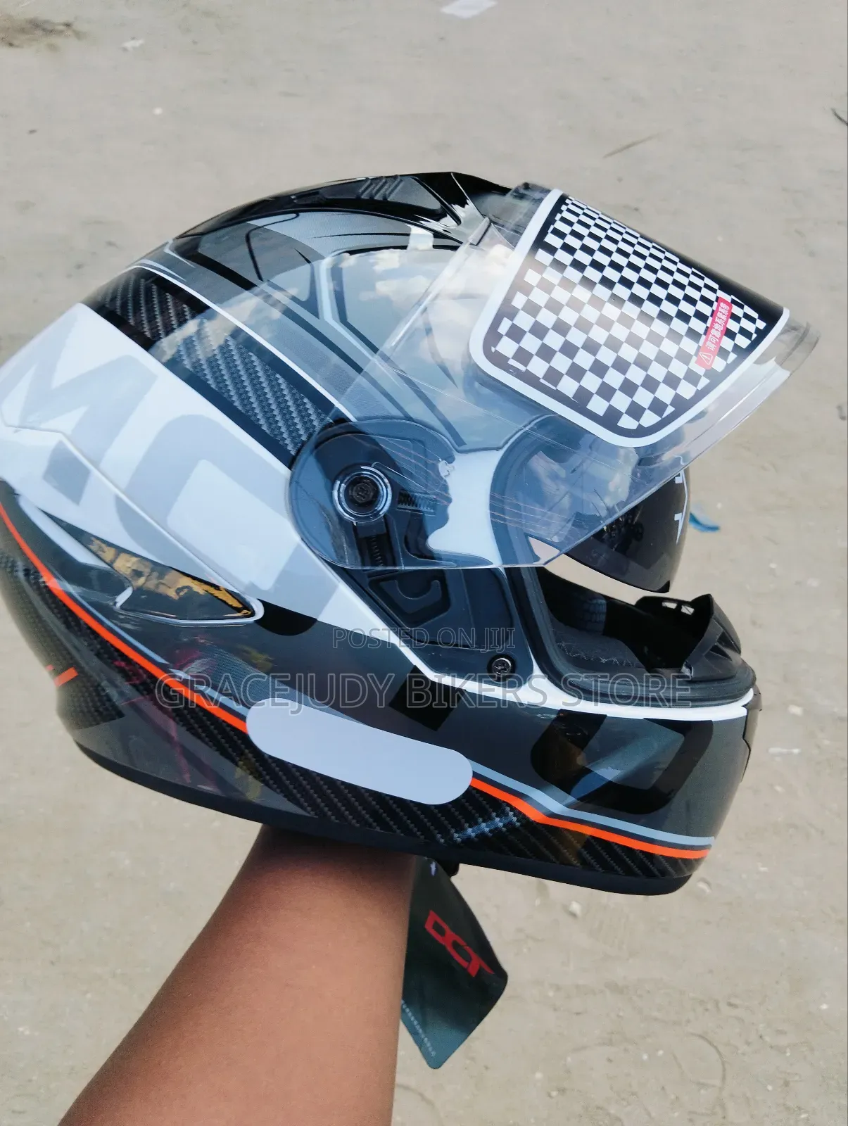 Dot Flip Up Helmet