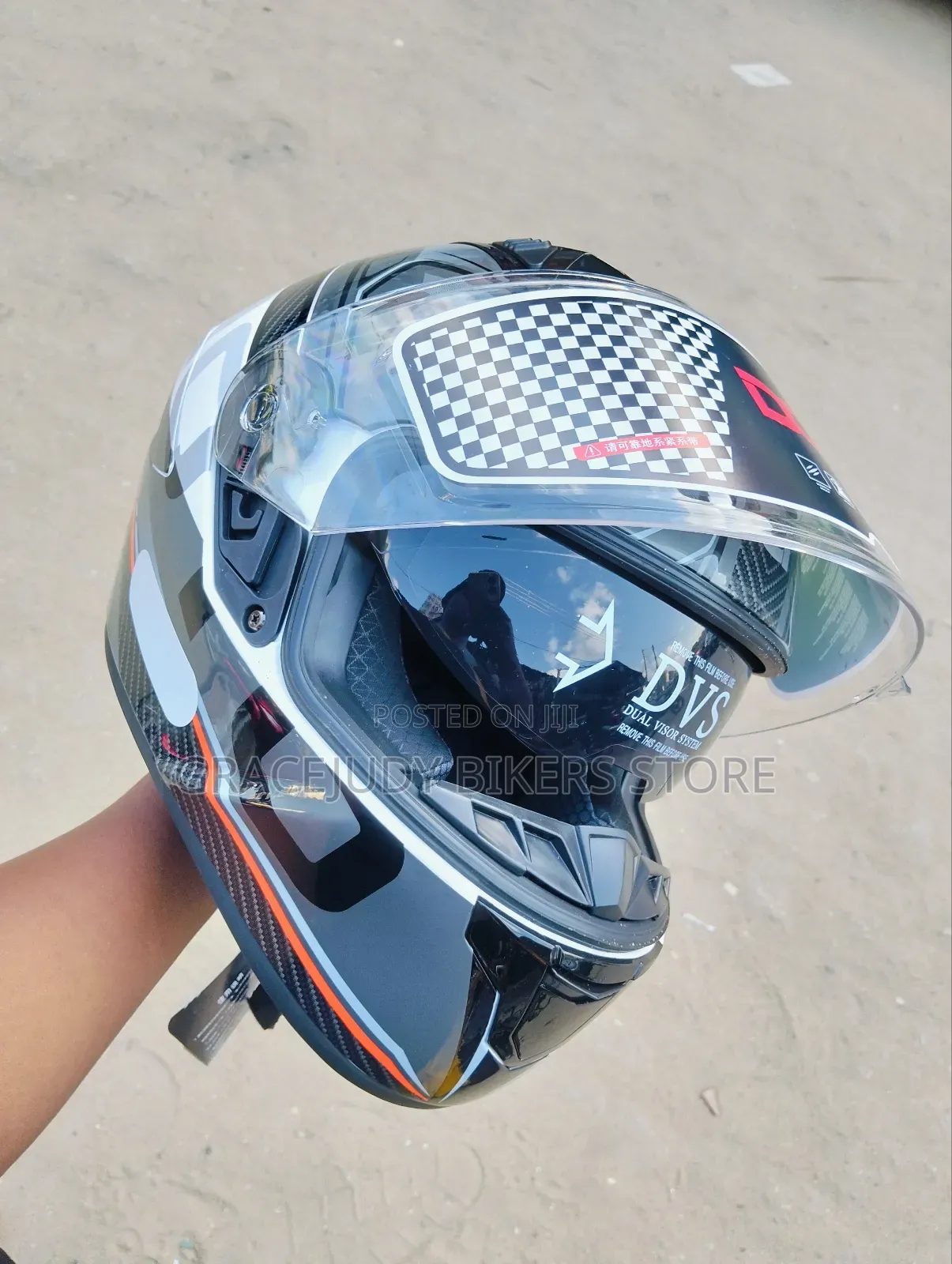 Dot Flip Up Helmet