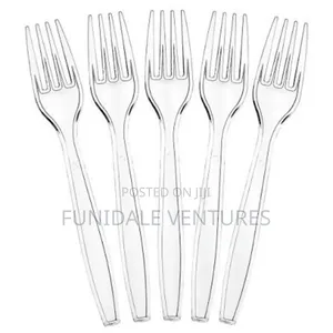 100pcs Heavy Duty Transparent Forks