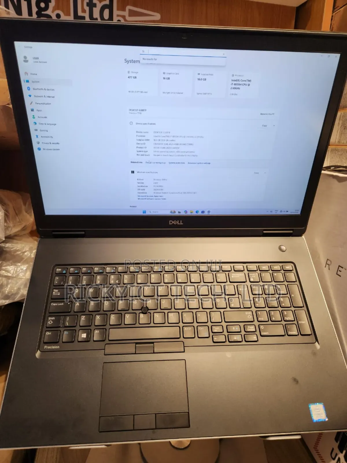 Laptop Dell Precision 7730 16GB Intel Core i7 SSD 512GB