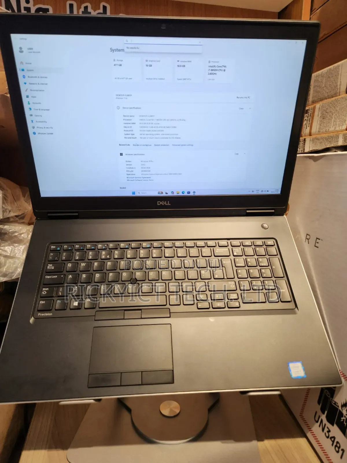 Laptop Dell Precision 7730 16GB Intel Core i7 SSD 512GB