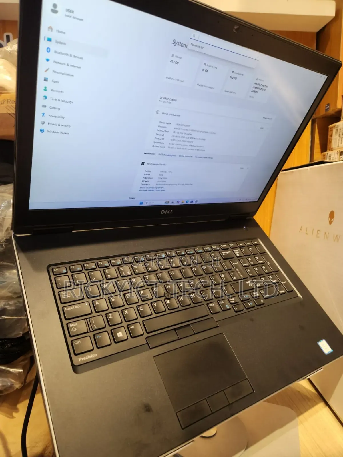 Laptop Dell Precision 7730 16GB Intel Core i7 SSD 512GB