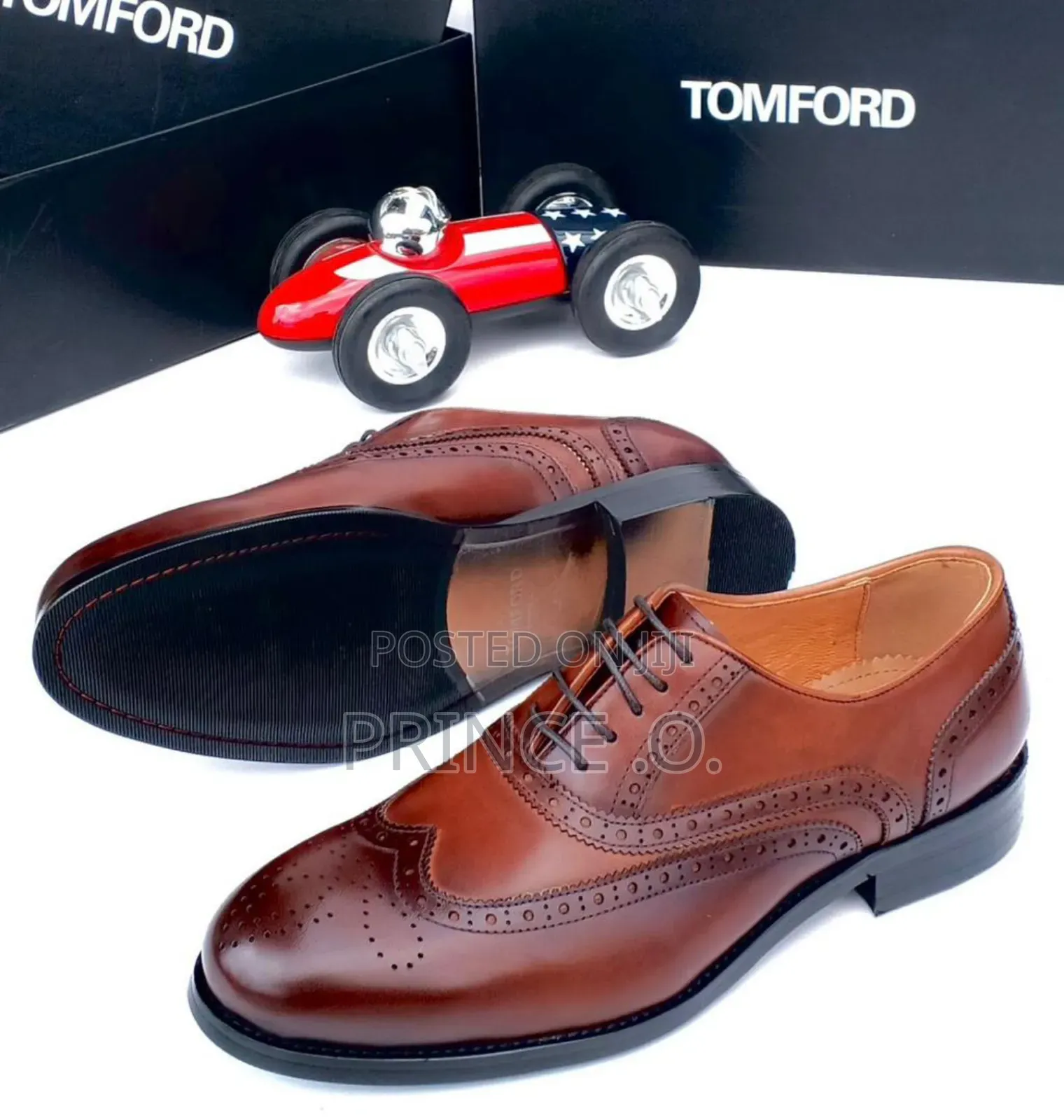 Bronze Tom Ford Leather Shoes