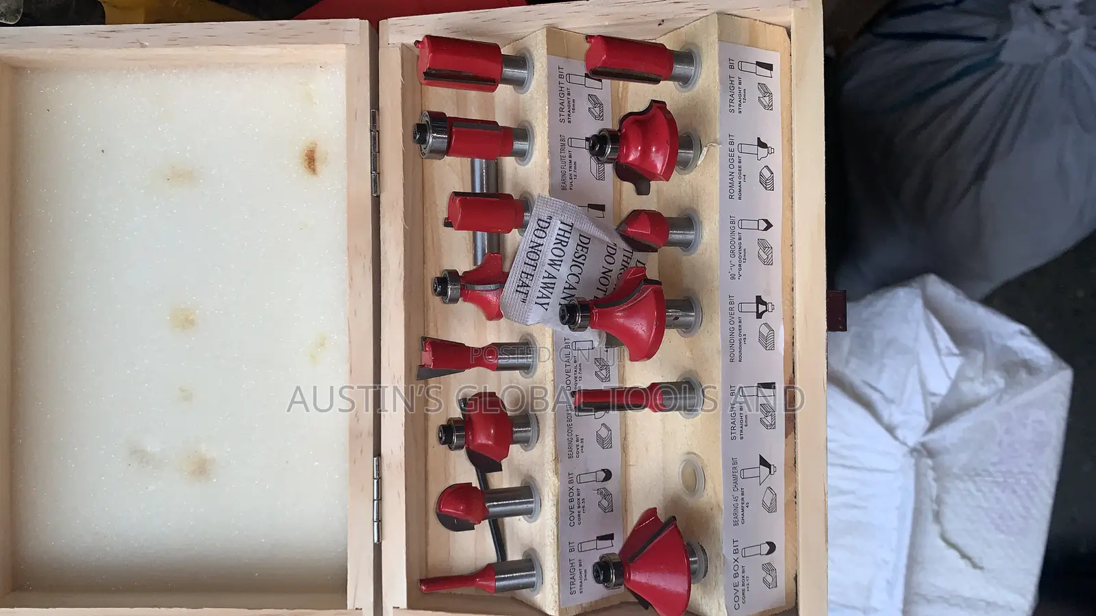 Router Bit Set 15pics 8mm