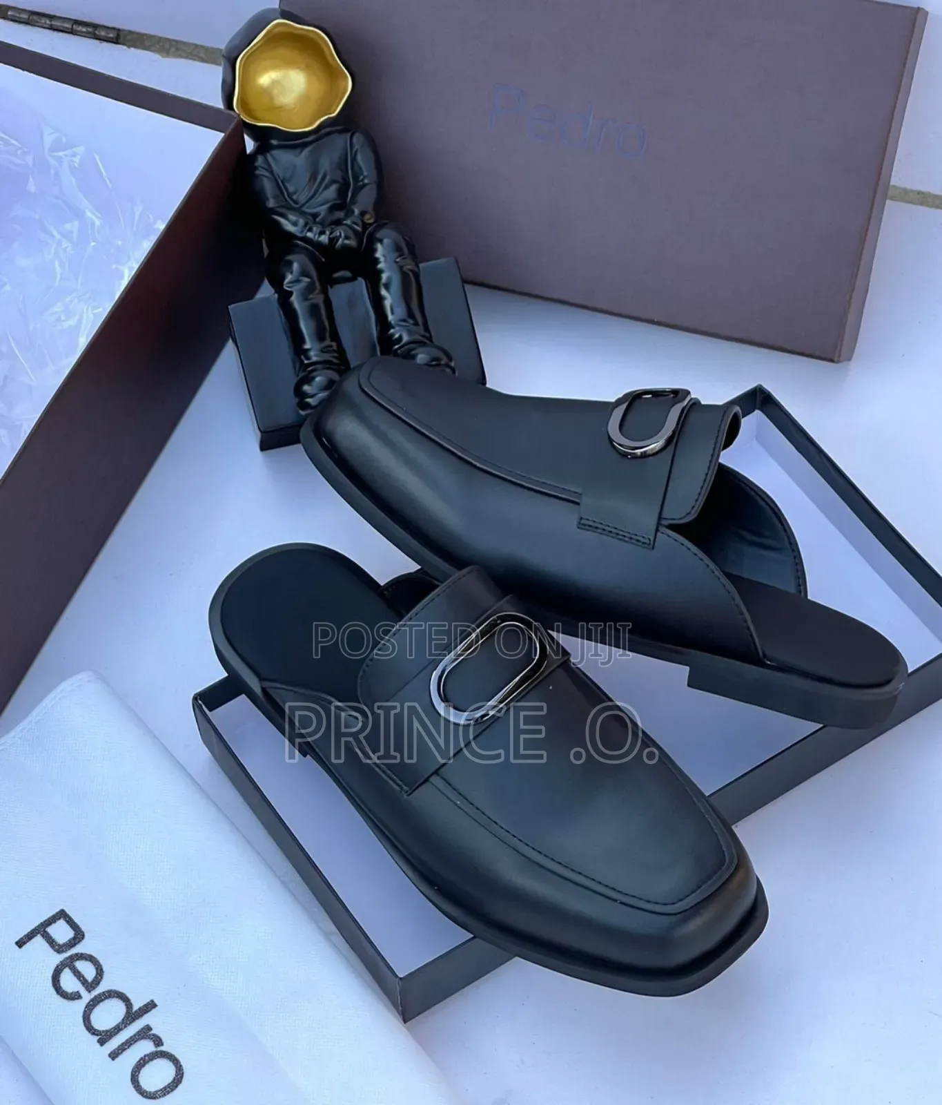Pedro and Ferragamo Leather Half Shoes
