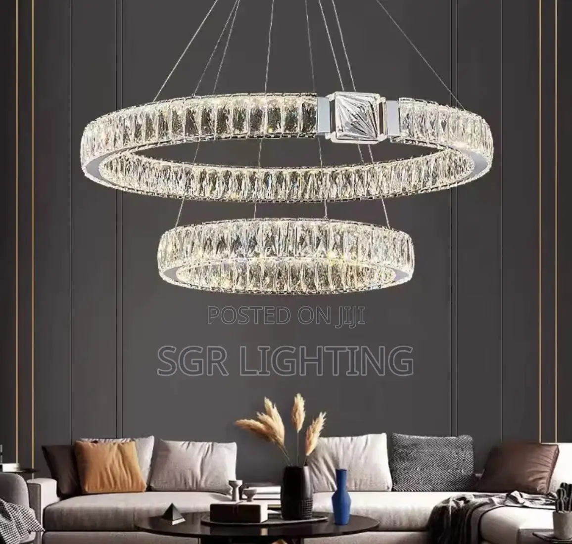 Modern Crystal Chandelier Led Pendant Light