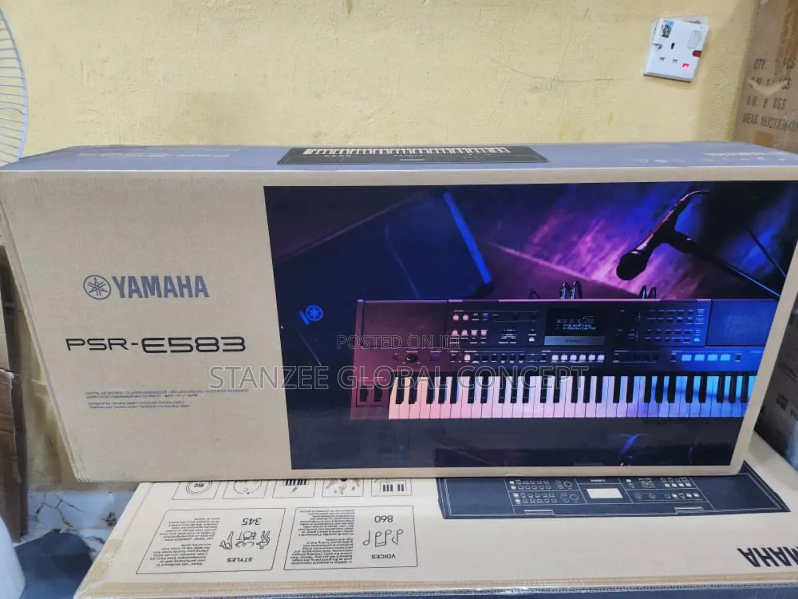 Yamaha PSR E583 Keyboard With Adapter