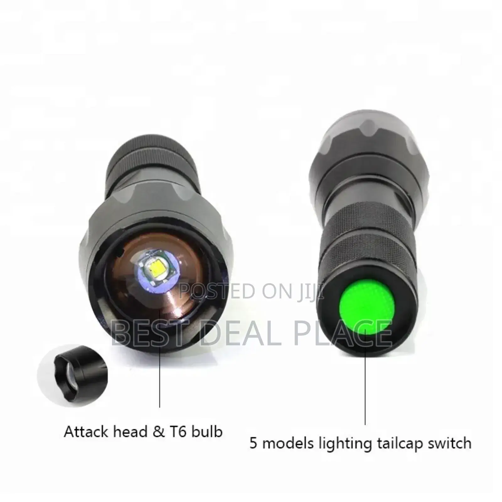 Tactical Security Flashlight Torch Waterproof