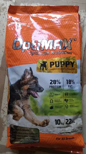Optimax Puppy Dog Food 10kg – High Protein (28%) Premium Feed