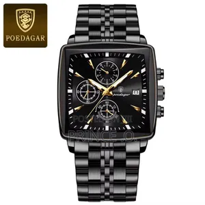 Poedagar Chain _Chronograph_ Waterproof Watches