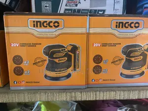 20v Ingco Battery Rotary Sander Machine