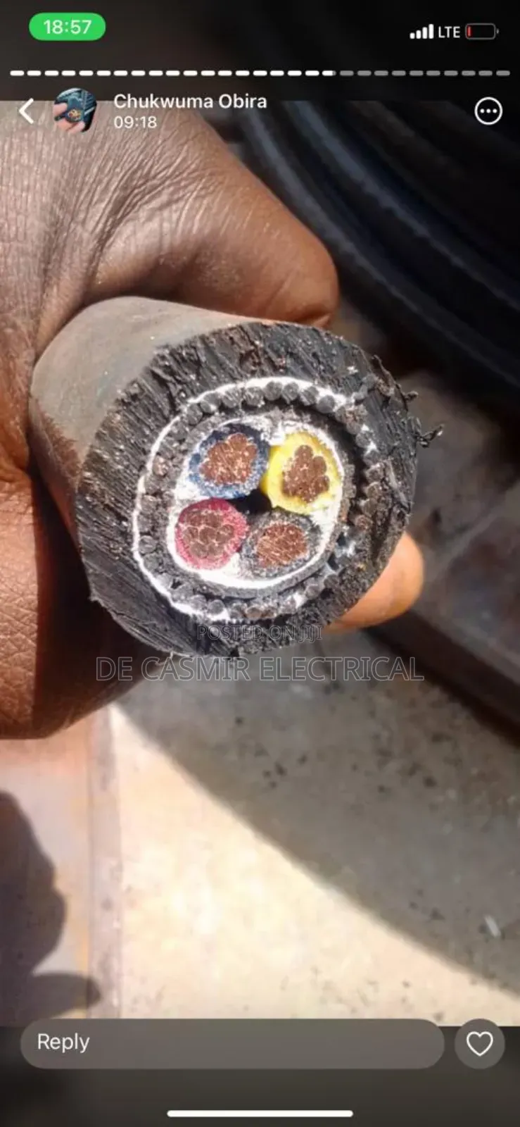4x35mm2 Armoured Cable