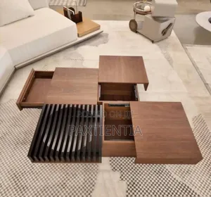 Egg-slicer Shaped Wooden Centre Table