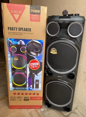 Exlg Complete 12000 Watts Double Party Speaker
