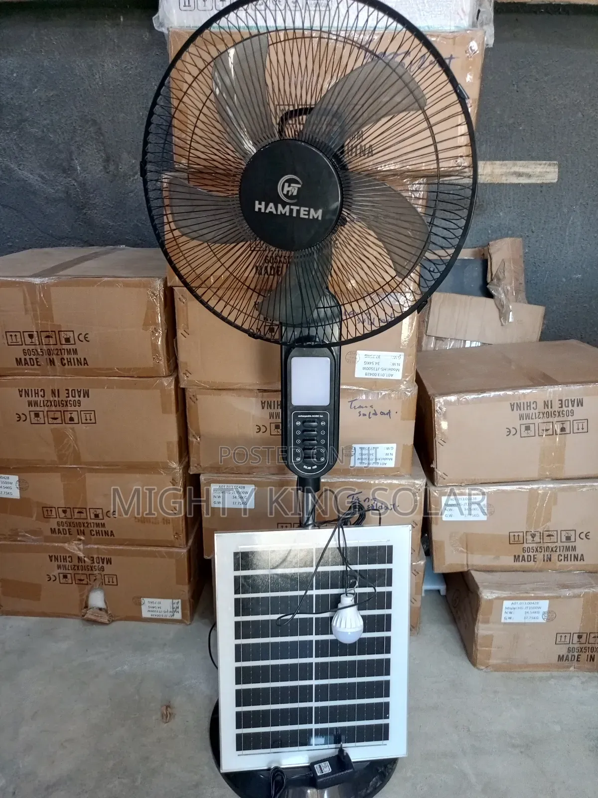 16 Inches Hamtem Solar Fan