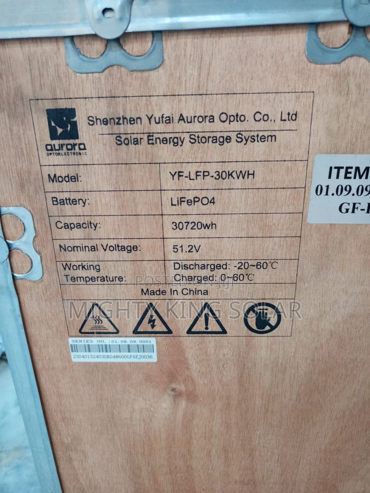 30720kwh Qurora Lithium Iron Battery