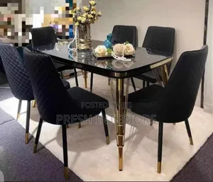 Marble Top 6seater Dining Set