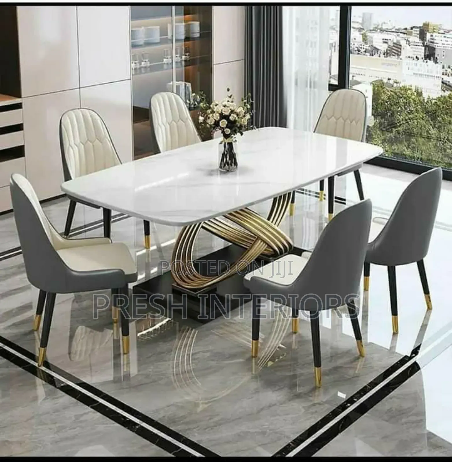 High Quality Marble Top Dining Set