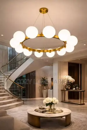 Modern Ring Chandelier Led Ceiling Light | Luxury Hanging Lamp