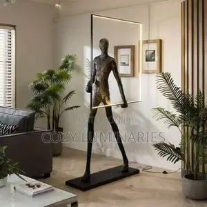 Modern Led Floor Lamp Sculpture | Luxury Human Figure Standing Light