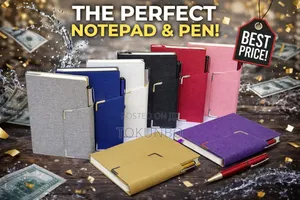 Notebook With Pen Holder