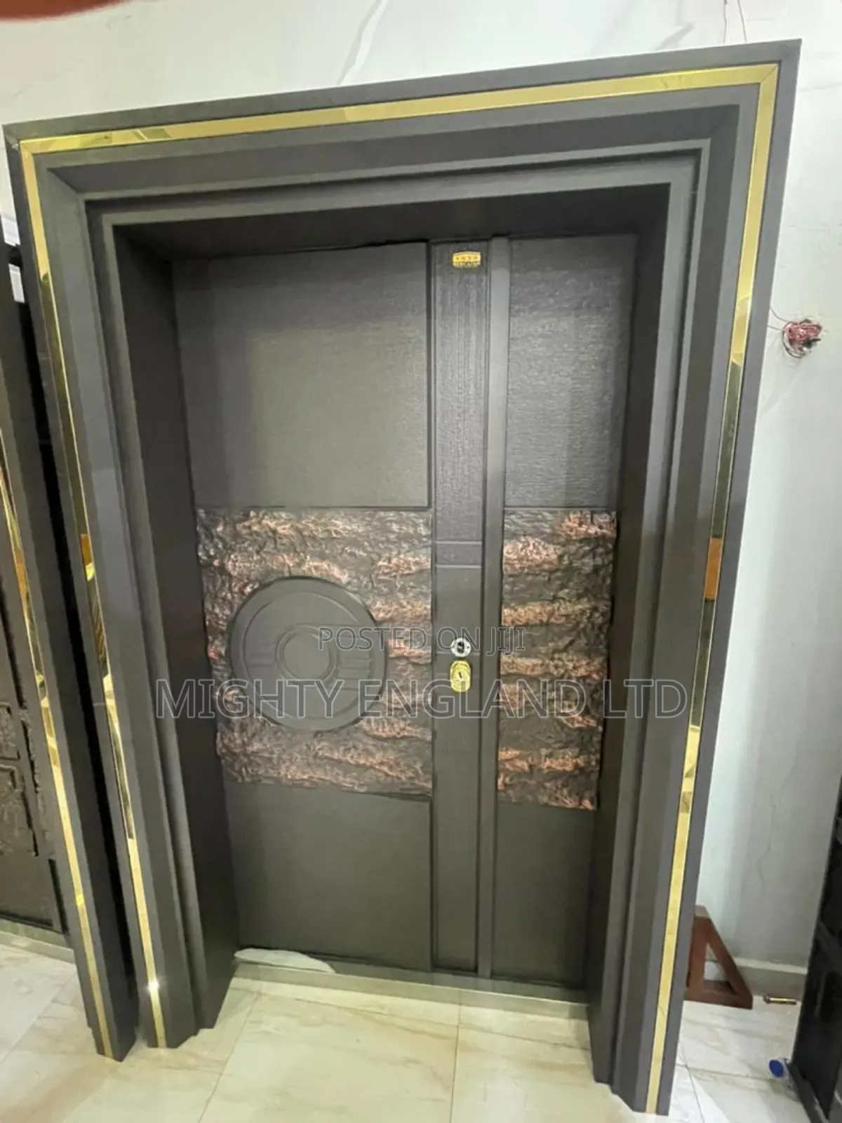 4ft Turkish Vintage Copper Cast Security Door