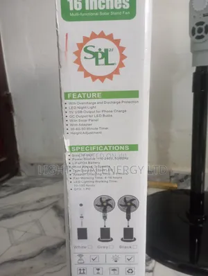 Solar Rechargeable Fan