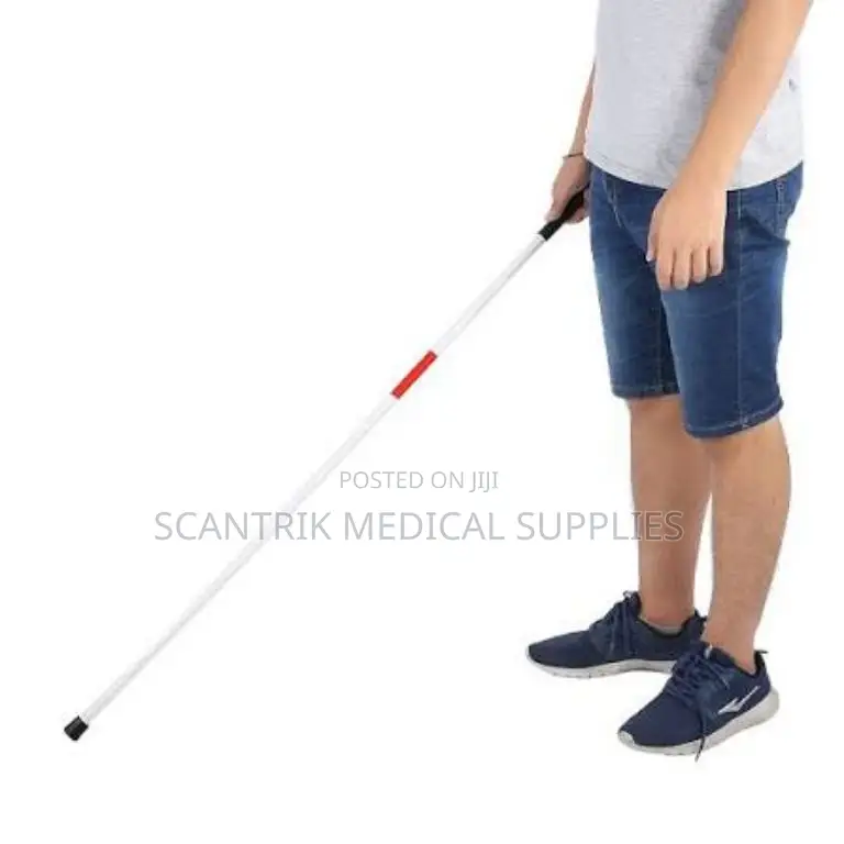 Heavy-Duty Blind Walking Stick With Non-Slip Tip