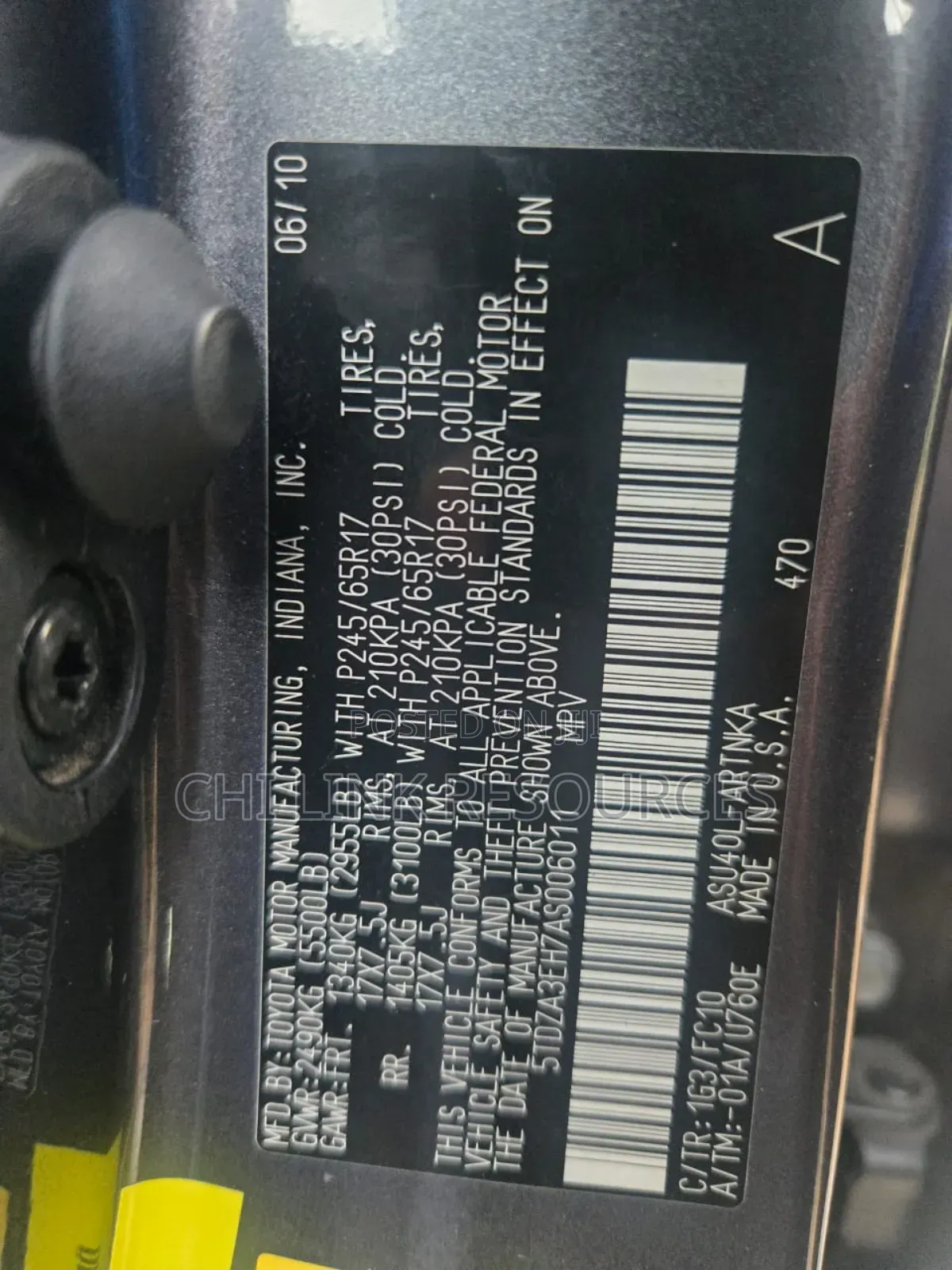 Toyota Highlander 2010 Gray