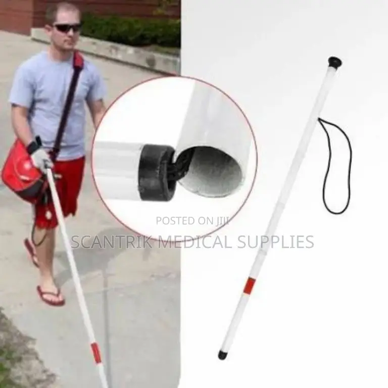 Compact Travel White Cane – Easy Storage Convenience